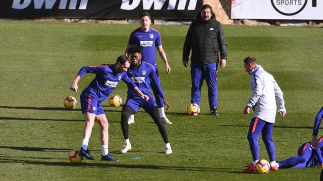 Godín ya trabaja con el grupo