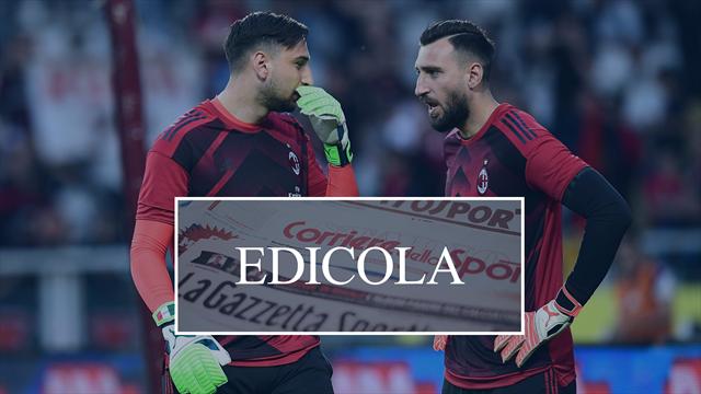 Edicola: il Milan saluta Antonio Donnarumma e ci prova per Kouame e Denis Suarez, Roma su Weigl
