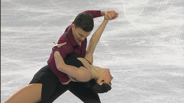 Charlene Guignard e Marco Fabbri secondi da sogno dopo la rhythm dance Charlene Guignard e Marco Fabbri secondi da sogno dopo la rhythm dance