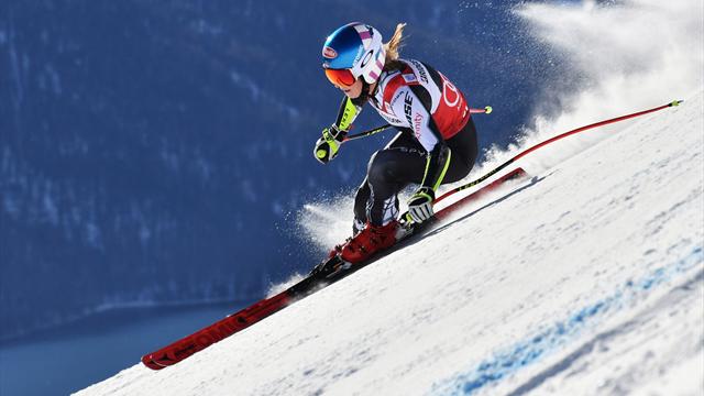 Fenomenaal! Veelvraat Shiffrin wint ook Super-G in St. Moritz Fenomenaal! Veelvraat Shiffrin wint ook Super-G in St. Moritz