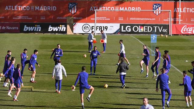 Kalinic-Griezmann en ataque y Saúl de lateral en el once atlético