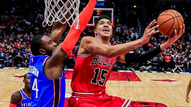 114-112. LaVine y Bulls sorprenden a Thunder y dan la primera victoria a Boylen