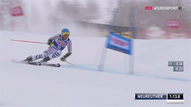 Der 2. Lauf von Felix Neureuther beim Comeback in Val d'Isère Der 2. Lauf von Felix Neureuther beim Comeback in Val d'Isère