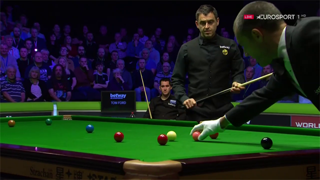 O'Sullivan rattles in century number 985 against Ford O'Sullivan rattles in century number 985 against Ford