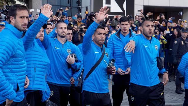 🙌 VÍDEO: Locura en el hotel de Boca: Los jugadores agradecen a los aficionados su apoyo