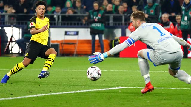 Sancho goal earns Dortmund 2-1 win at Schalke in Ruhr derby