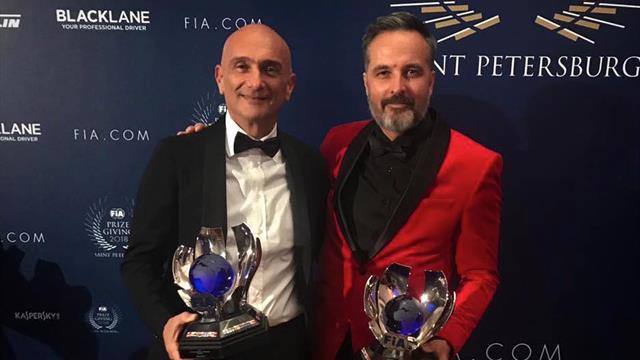 Hamilton presente mientras los ganadores el WTCR OSCARO eran premiados ne Rusia