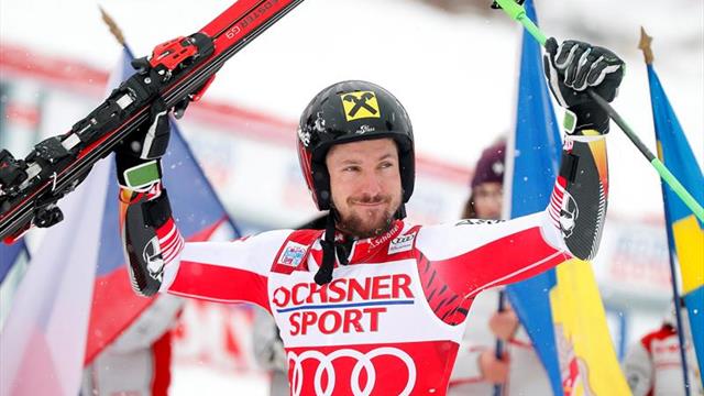 Hirscher logra su victoria 60 y toma un liderato que reforzó Shiffrin