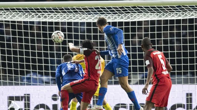 "Im richtigen Moment": Grujic köpft Hertha zum Sieg gegen Frankfurt