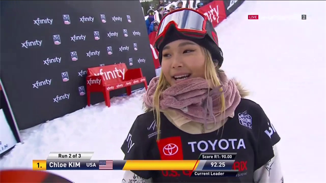Chloe Kim's stunning winning run Chloe Kim's stunning winning run