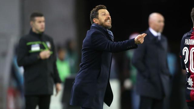 Di Francesco: "L'allenatore è relativo durante la gara. Servirebbero i timeout nel calcio"