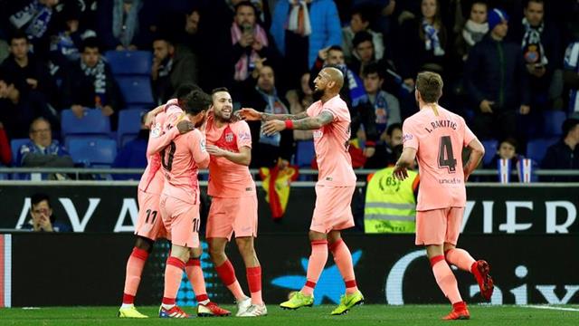 0-3. Messi, Dembélé y Luis Suárez golean al Espanyol en la primera parte