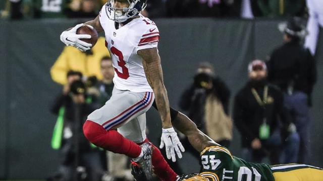 Beckham queda fuera de los Giants para el partido contra los Redskins