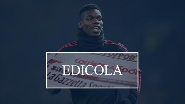 Edicola: Pogba chiama la Juventus, Inter su Giroud e Kulusevski; Rakitic via da Barcellona
