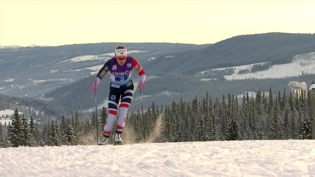 Noorse vrouwen snelste op de 4x5 kilometer Noorse vrouwen snelste op de 4x5 kilometer