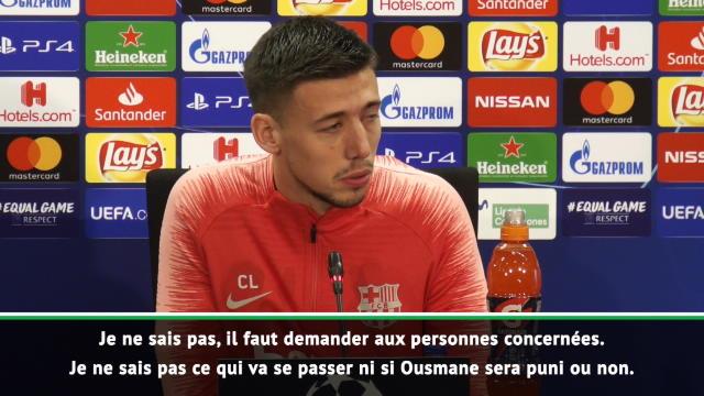 Barcelone - Lenglet : "Je ne sais pas si Dembélé sera puni ou pas" Barcelone - Lenglet : "Je ne sais pas si Dembélé sera puni ou pas"