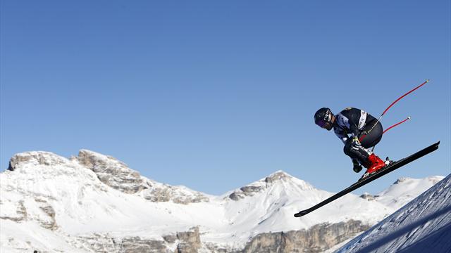 Ganong en tête du premier entraînement à Val Gardena, les Bleus loin du compte
