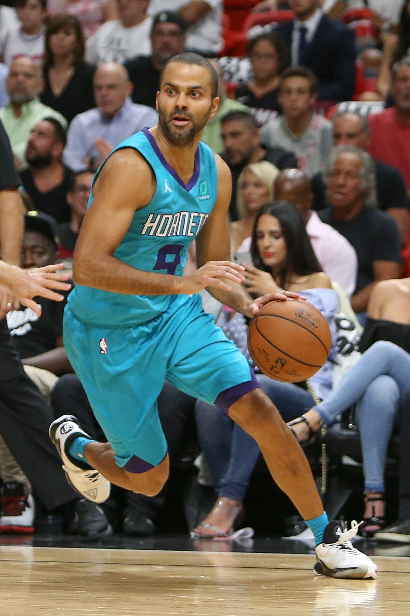 Tony Parker (Charlotte) en NBA le 20 octobre 2018