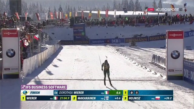 Prima vittoria stagionale per Wierer: trionfo nella sprint di Hochfilzen Prima vittoria stagionale per Wierer: trionfo nella sprint di Hochfilzen