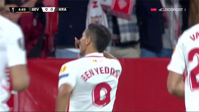 Ben Yedder med två mål på tio minuter för Sevilla Ben Yedder med två mål på tio minuter för Sevilla