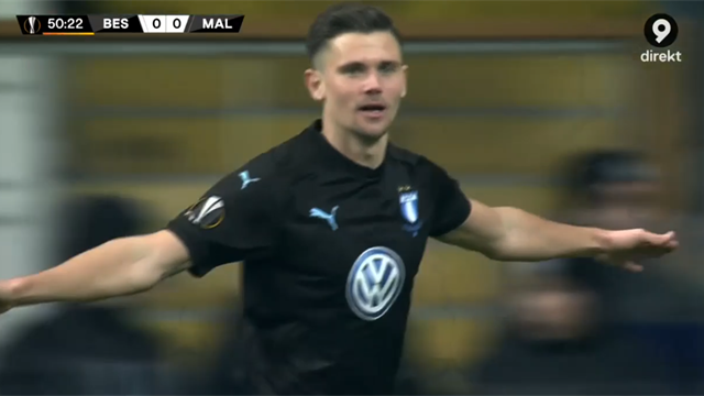 Antonsson sätter kyligt in ledningsmålet Antonsson sätter kyligt in ledningsmålet