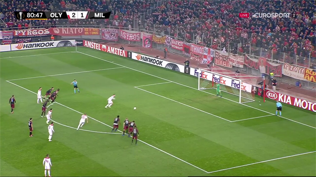 Olympiakos mot avancemang - sätter 3-1 på straff Olympiakos mot avancemang - sätter 3-1 på straff