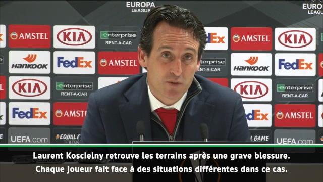 Arsenal - Emery : "Koscielny doit maintenant gagner en confiance" Arsenal - Emery : "Koscielny doit maintenant gagner en confiance"