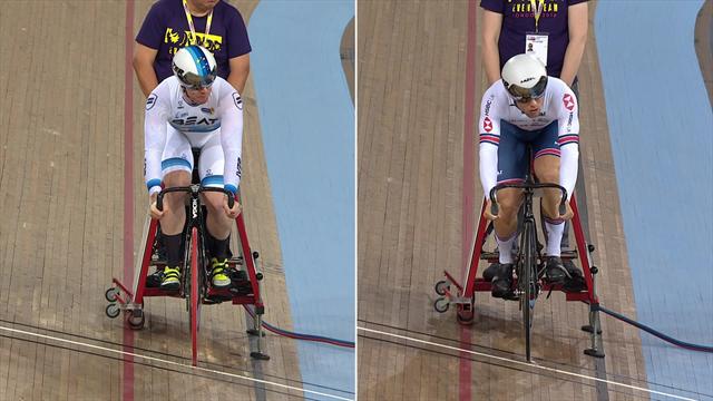 GB take silver in men's team sprint, Netherlands claim gold GB take silver in men's team sprint, Netherlands claim gold