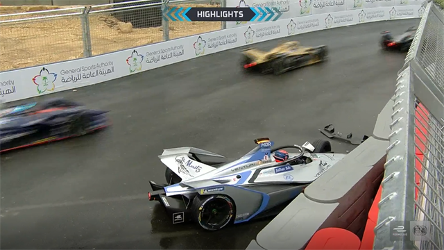 Formula E, ePrix Riad: Da Costa se llevó una pole muy peligrosa pasada por agua Formula E, ePrix Riad: Da Costa se llevó una pole muy peligrosa pasada por agua