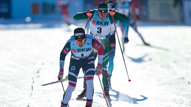 Pellegrino cade all'ultimo giro della team sprint, fine settimana nerissimo a Dresda