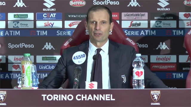 Allegri: "Complimenti al Torino, noi molto meglio nel secondo tempo" Allegri: "Complimenti al Torino, noi molto meglio nel secondo tempo"