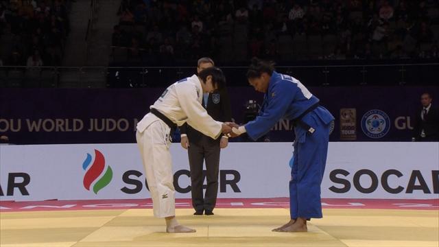 Niizoe dominates Alvear in one-sided women's -70kg final Niizoe dominates Alvear in one-sided women's -70kg final