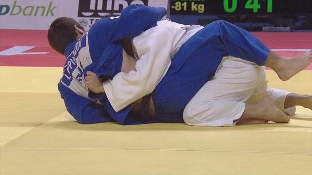 Impressive Sasaki beats Lappinagov in men's -81kg gold medal contest Impressive Sasaki beats Lappinagov in men's -81kg gold medal contest