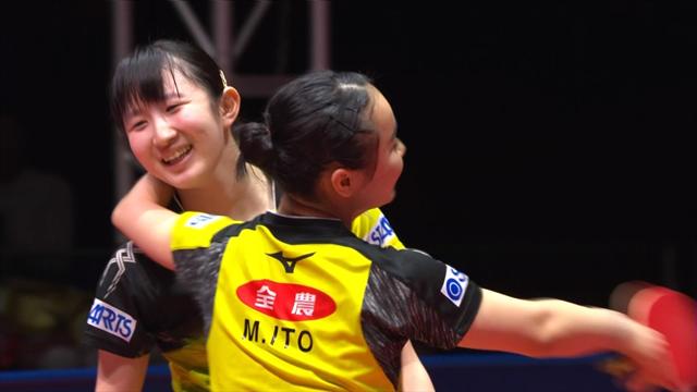 Hayata and Ito beat Chen and Sun in doubles final Hayata and Ito beat Chen and Sun in doubles final