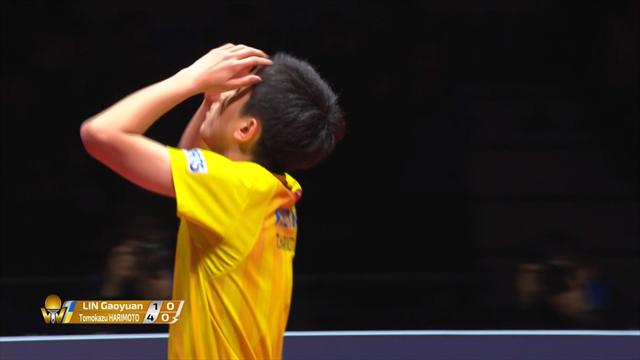 15-year-old Harimoto beats Lin in World Tour Finals 15-year-old Harimoto beats Lin in World Tour Finals