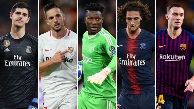 Courtois, Sarabia, Onana, Rabiot y Vermaelen, los nombres del día Courtois, Sarabia, Onana, Rabiot y Vermaelen, los nombres del día