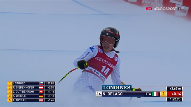 Nicol Delago per la prima volta sul podio: seconda in discesa sulla pista di casa Nicol Delago per la prima volta sul podio: seconda in discesa sulla pista di casa