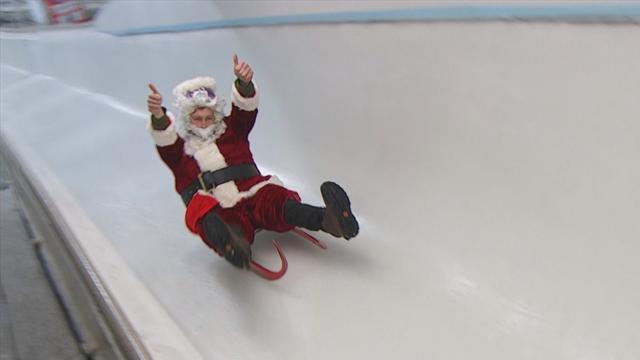 Santa finding new ways to deliver presents Santa finding new ways to deliver presents