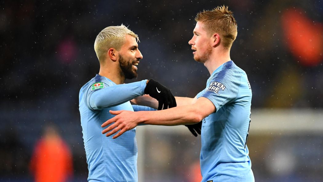 Image result for aguero and de bruyne