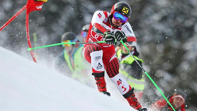 Hirscher stecca a Saalbach: è solo 6°, giù dal podio dopo 18 giganti consecutivi Hirscher stecca a Saalbach: è solo 6°, giù dal podio dopo 18 giganti consecutivi