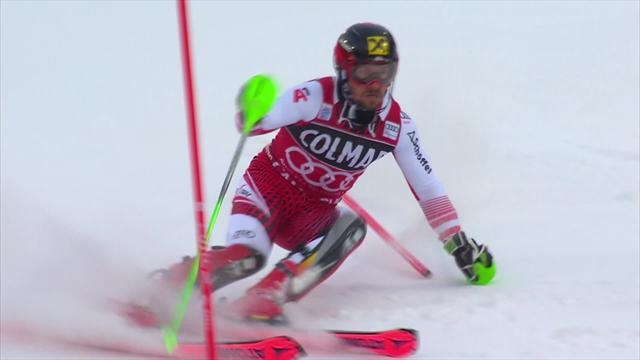 Même à la limite, le monstre Hirscher a pris la tête : son premier run en vidéo Même à la limite, le monstre Hirscher a pris la tête : son premier run en vidéo