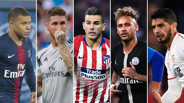 Mbappé, Ramos, Lucas, Neymar y Banega, los nombres del día Mbappé, Ramos, Lucas, Neymar y Banega, los nombres del día