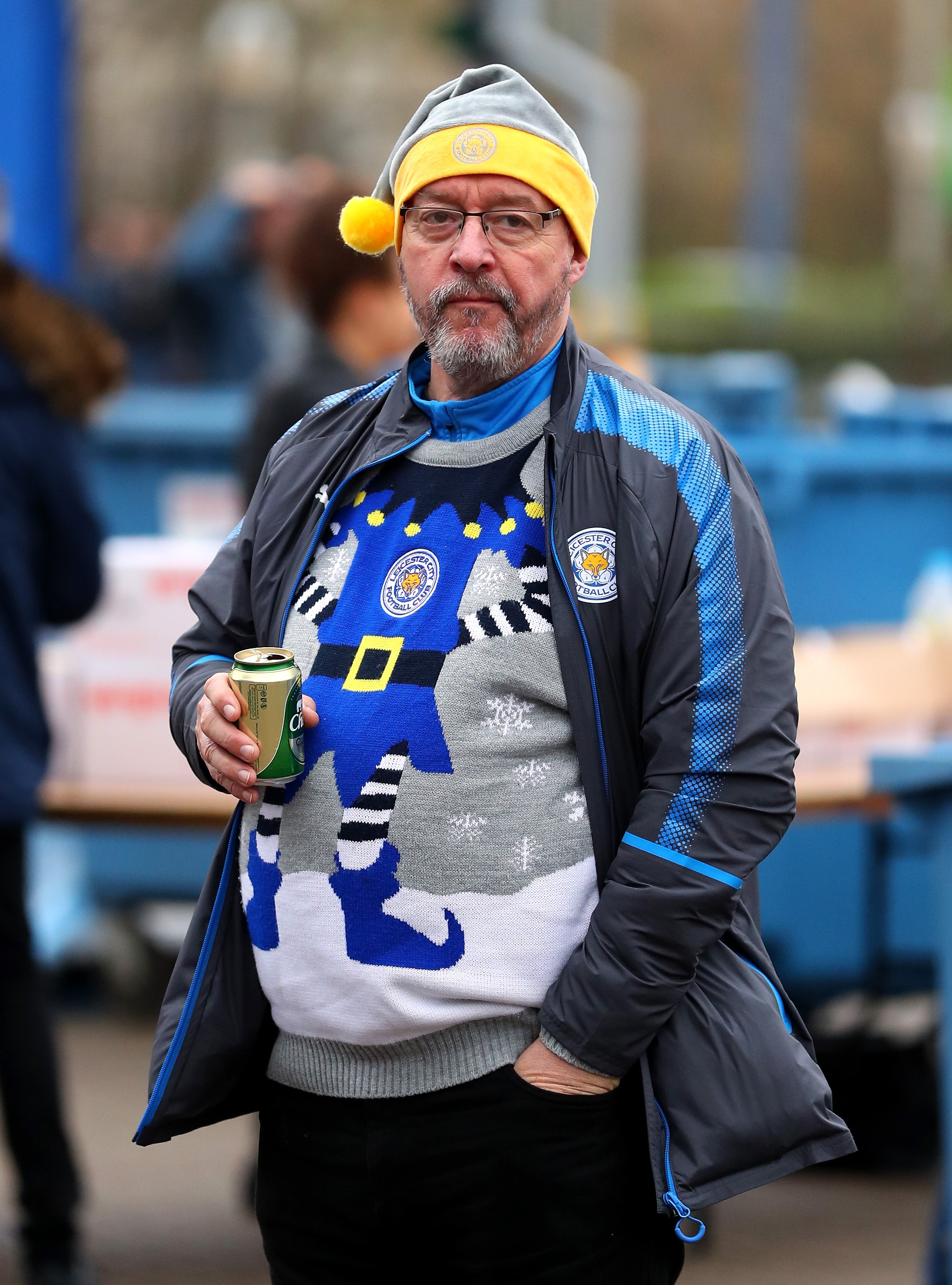 Un supporter de Leicester