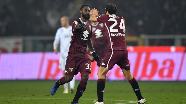 N'Koulou-De Silvestri-Iago Falque, il Torino cala il tris sull'Empoli e si porta a -2 dal Milan
