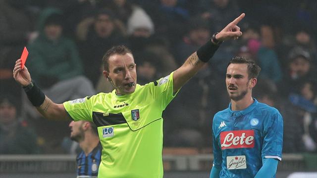 La moviola di Inter-Napoli 1-0: contestato l'arbitraggio di Mazzoleni, giusto espellere Koulibaly?