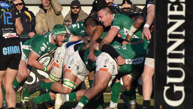 Show del Benetton Treviso, Dragons travolti 57-7