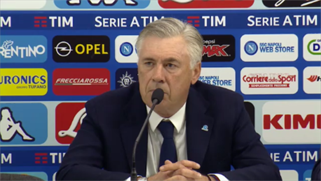 Ancelotti: "Inter-Napoli? L'arbitro ha sbagliato a non interrompere la gara come da protocollo UEFA" Ancelotti: "Inter-Napoli? L'arbitro ha sbagliato a non interrompere la gara come da protocollo UEFA"