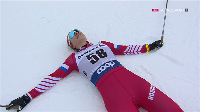 Tour de Ski | Natalia Nepryaeva stunt en wint 10 kilometer Tour de Ski | Natalia Nepryaeva stunt en wint 10 kilometer