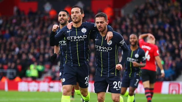 ⚽ El M. City vence 1-3 al Southampton y se mantiene segundo a siete puntos del Liverpool