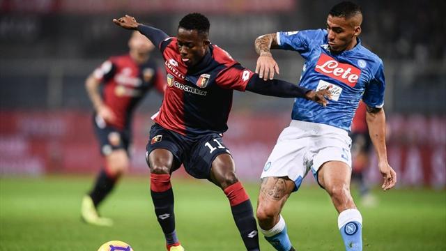 Lazovic risponde a Mertens: il Genoa pareggia a Napoli in inferiorità numerica Lazovic risponde a Mertens: il Genoa pareggia a Napoli in inferiorità numerica
